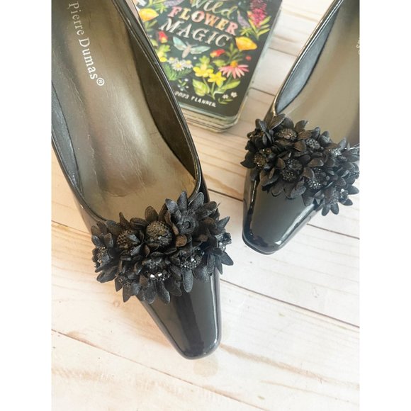 Pierre Dumas Patent Leather Embellished Pump - Picture 4 of 14